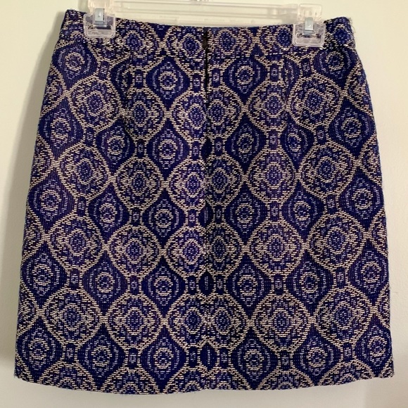 J. Crew Stunning Jacquard Miniskirt 0 - Picture 2 of 6